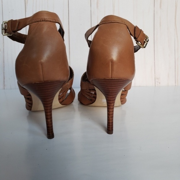 Ivanka Trump Studded Strappy Heels Brown Size 10 - Picture 4 of 7
